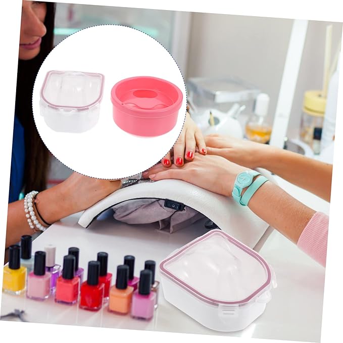 2pcs Hand Soaking Bowl Nail Salon Bowls for Pedicure Scrub Nail Hand Care