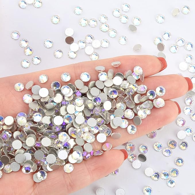 novani Rhinestones, 1440pcs Craft Bead, Glass, Round, Moon Night, SS20, Flatback, for Crafts Nail Art Makeup Bags Shoes Decoration DIY