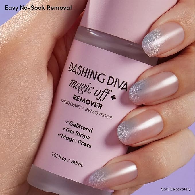 Dashing Diva Gloss Nail Strips Bundle - The Classic Marbles Collection - Crystal Clear & Maybe Marble - UV Free, Chip Resistant, Long Lasting Gel Stickers - Contains 2 Sets