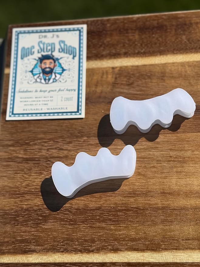 Toe Separators for Pain Relief - Silicone Toe Spacer for All Interspaces - 4 Pack - Relieves Pain from Bunion, hammertoes, Corns, and a Variety of Forefoot Deformities