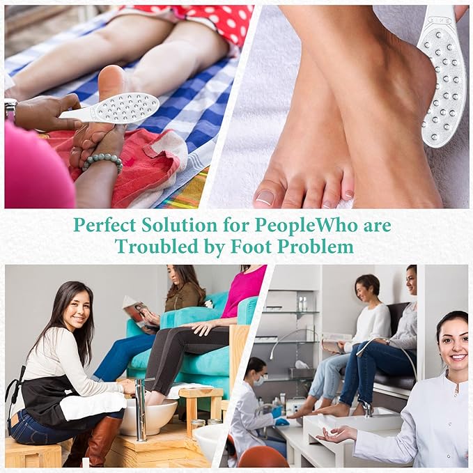 1 Pc Stainless Steel Foot Scraper Metal Foot File Double Sided File Callus Remover Professional Feet Rasp Scrubber for Wet or Dry Skin Easy to Clean Pedicure Tool Heel