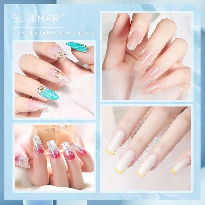 Nail Slip Solution 2.7 fl.oz for Poly Nail Gel Kit Professional Nail Extension for Nail Thickening Solutions