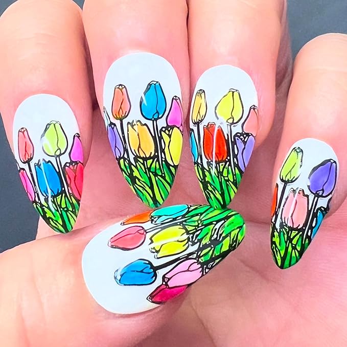 SheModern STICKY BLACK Stamping Polishes Stamping Polishes (Set of 3) For Nail Art Design Air-Dry Collection. More Transfer Time with Tacky Surface for Easy Adhere of Pigment, Glitter