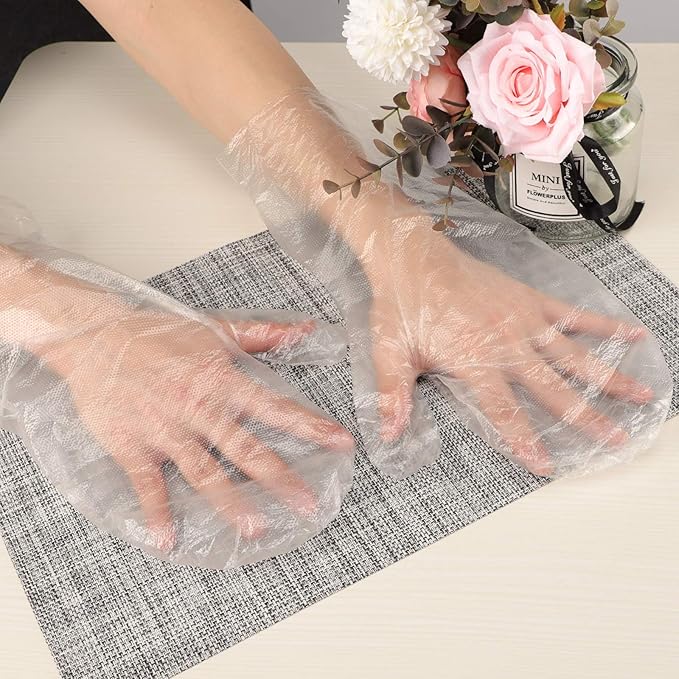 Segbeauty Extra Large Paraffin Wax Liners, 200pcs Plastic Paraffin Wax Mitts Booties Bags for Moisturizing, Paraffin Baths Gloves for Hand, Pedicure Sock Covers for Feet Hot Wax treat-ment