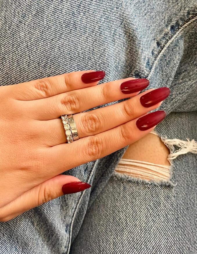 NOVA, Female Founded, Semi Cured Gel Nail Strips (Rendezvous) - The 10 Minute Manicure. Salon-Quality, Works with Any Nail Lamp, Easy to Apply & Remove - Incl. Nail File & Wooden Stick (Rendezvous)