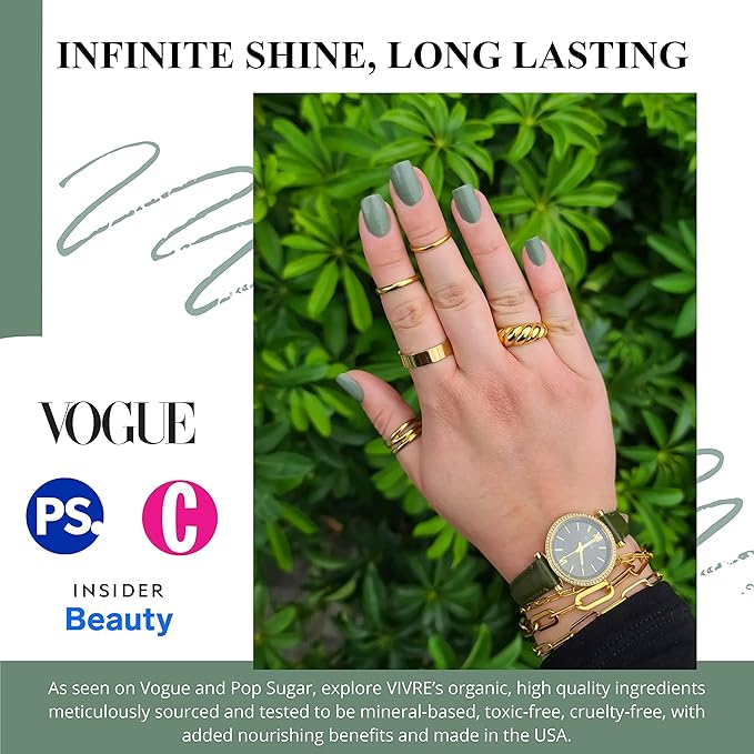 VIVRE Cosmetics Nail Polish - Quick Dry, Shiny, Halal for Girls, Vegan, Non-Toxic for Women, Long Lasting, Certified Breathable and Water Permeable - Take Me to the Spa