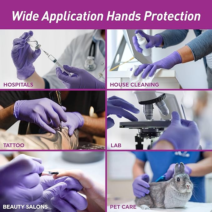 MedPride Powder-Free Nitrile Exam Gloves, Medium, Case/1000 (100 Count (Pack of 10))