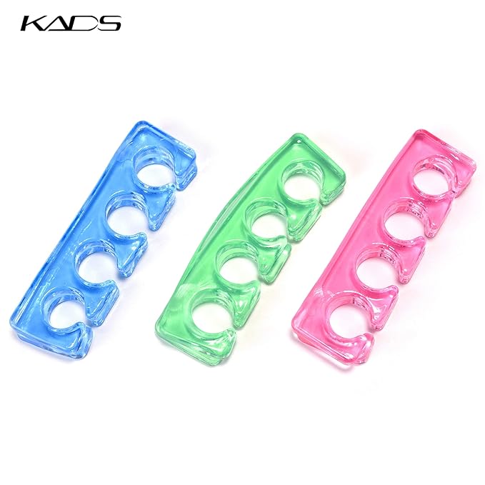 KADS 2pcs/pair Silicone Toe Separator Nail Art Manicure Finger Feet Care Braces Supports Nails DIY Tools