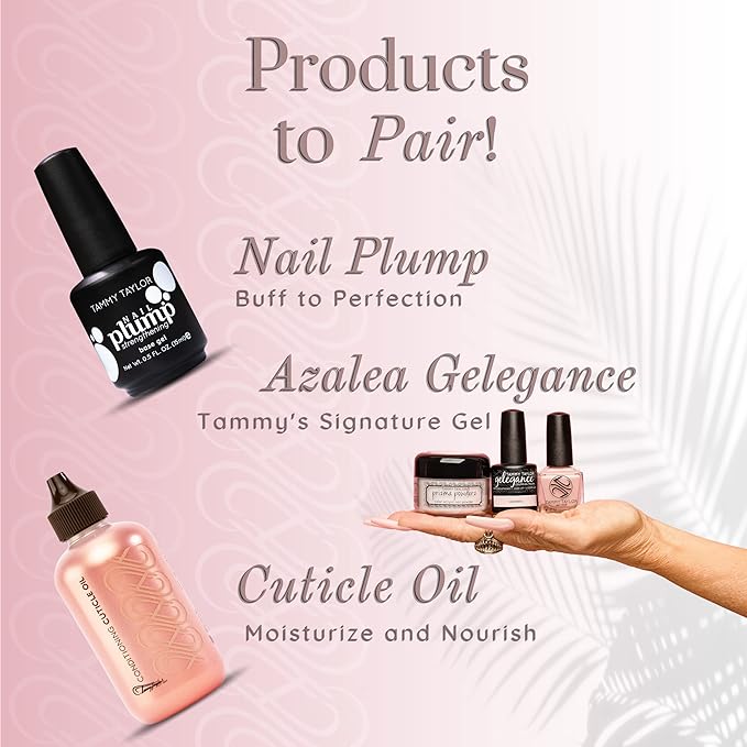 Tammy Taylor Glass Slipper No Wipe Gel Top Coat Nail Polish, Professional UV/LED Quick Cure Manicure Finish, Non Yellowing, No Chip, High Gloss Clear Gel Polish for Acrylic Tips and Gelegance