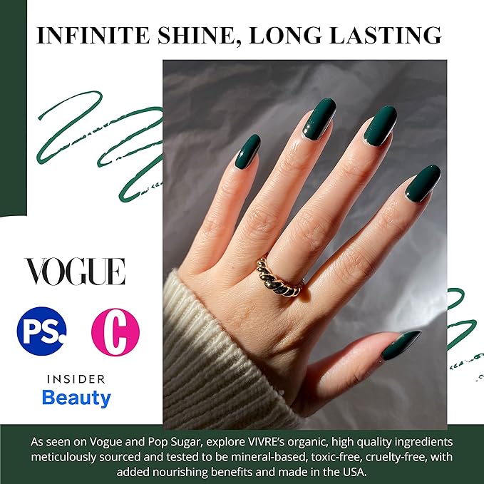 VIVRE Cosmetics Quick Dry Shiny Halal Nail Polish - Fallin' For You