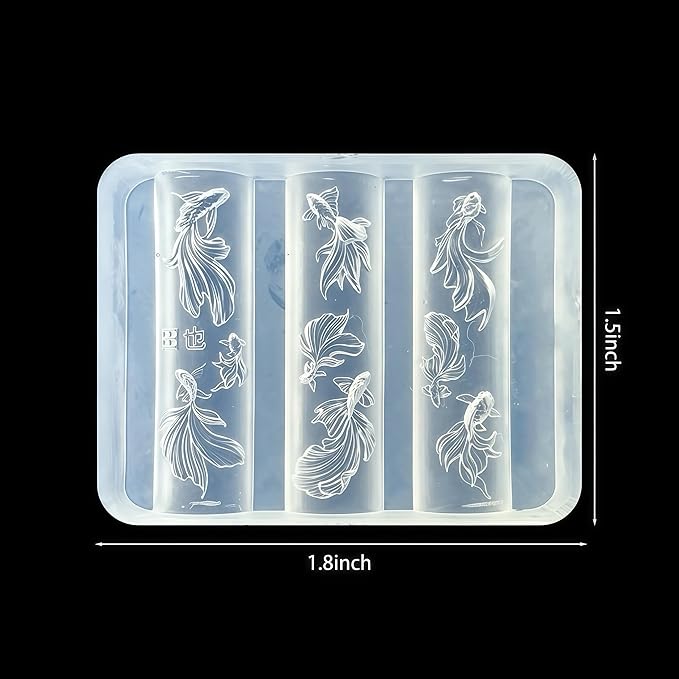 3D Fish Nail Art Molds Design, Silicone Nails Tool