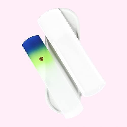 BONA FIDE BEAUTY Premium Czech Glass Foot File with Sleeve, Foot Scraper and Foot Rasp. Thoughtful Gifts for Men
