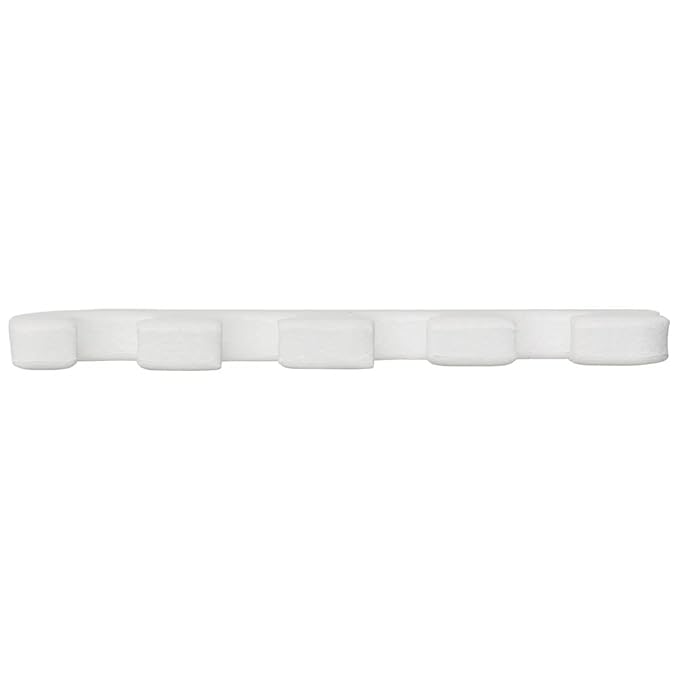 ForPro Professional Collection Comfy Toe Separators, White, Luxurious Foam Pedicure Toe Separators, Individually Wrapped, 24-Pairs