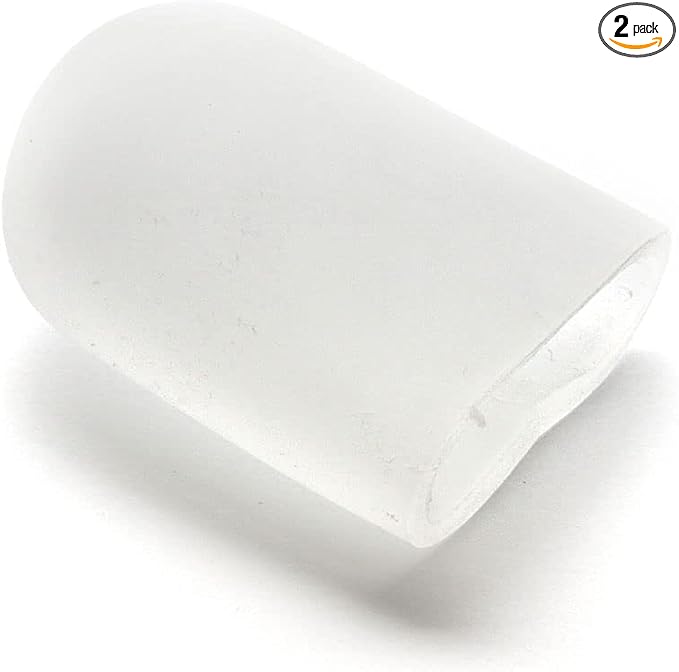 Dr. Jill's Foot Pads, Y23255, Latex Free All Gel Silicone Toe Cap-Small-2 Pack
