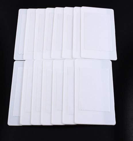 15pcs 12X6cm Nail Art Soft Stamping Protective White Color Stamper Rectangel Stamp Holder