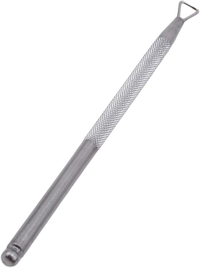 Nice & DeftCuticle Pusher Stainless Steel Nail Art Remover Tool Triangle Cuticle Peeler Scraper Remove Gel Nail Polish(Silver Color)