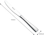 Dinner knife 6 Pieces Stainless Steel Butter Knife Set, Hollow Square Handle - Image 3