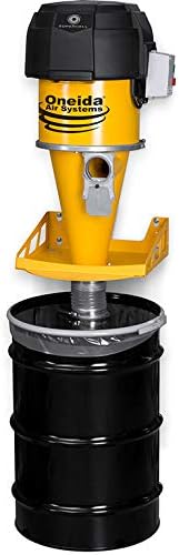 Oneida Air Systems Supercell Turbo High-Pressure 55 Gal. Wall-Mounted HEPA-GFM Cyclone Dust Collector (55-Gal)