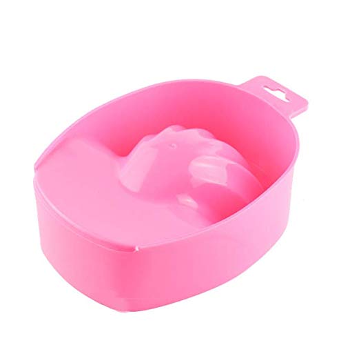 Nail Art Tips Dead-skin Soak Bowl Cleaning Software Care Bowl Manicure Hand Cutin Bubble Hand Bowl Manicure Tools (Pink)