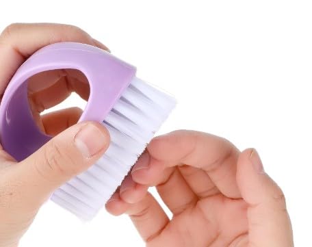 1Pc Purple Hand Nail Brushes,Heavy Duty Nail Brushes for Cleaning Fingernails Nylon Firm Stiff Bristles Deep Clean Scrubber for Mechanics Gardeners Hand Under Nails Toes,Tools and Accessories