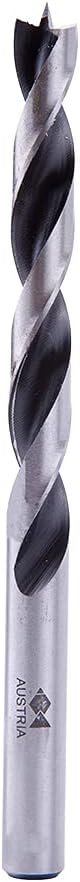 Fisch Brad Point Drill Bits (5mm x 86mm) - Premium Drill Bits for Soft, Hard, Veneered and Laminated Wood, MDF and Acrylic Glass - Beveled Edge for Fast, Easy Cutting - FSF-003960 - Made in Austria