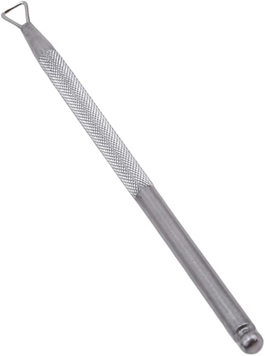 Nice & DeftCuticle Pusher Stainless Steel Triangle Cuticle Peeler Scraper Remove Gel Nail Polish Nail Art Remover Tool(Silver Color)