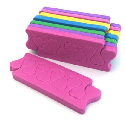Toe Separators Toe Spacers Variety Colors Series (12 Pairs)- Apply Nail Polish During Pedicure Manicure - Stocking Stuffers for Women Girls - Nail Spa Party Supplies (Multicolors 12-Pairs)
