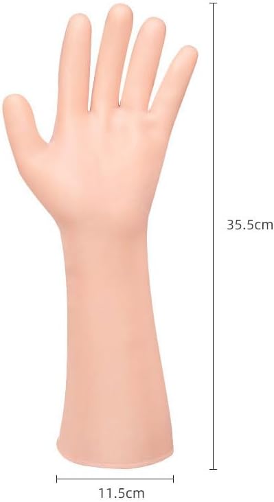 minkissy 1pair Softening Mitten Hands Anti-Cracking Rough Elastic Dead Glove Gel Dry Covers Beige Heal Long Oils Gloves Moisturizing Care for Supplies Hard Remove Skin-Friendly