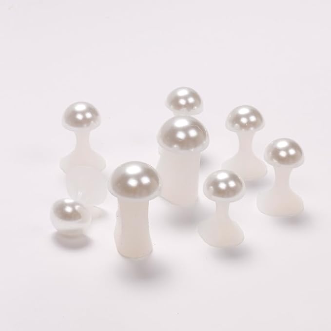 16pcs Toe Separator for Nail Polish Pedicure, Silicone Toe Spacers for Feet (Pearl)