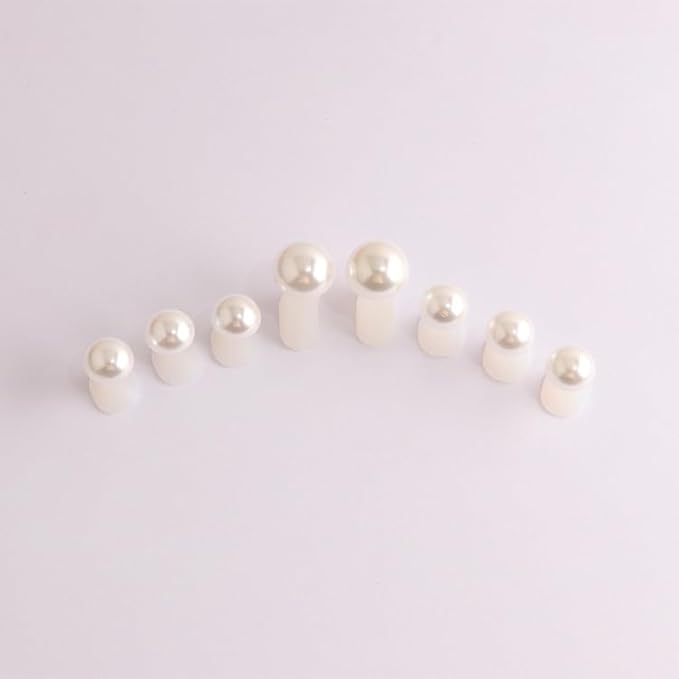 16pcs Toe Separator for Nail Polish Pedicure, Silicone Toe Spacers for Feet (Pearl)