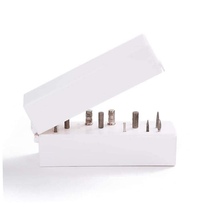 Nail Drill Bits Display Holders Stand 30 Holes Nail Drill Storage Case Container 30 Holes Manicure Tools Nail Drill Accessories