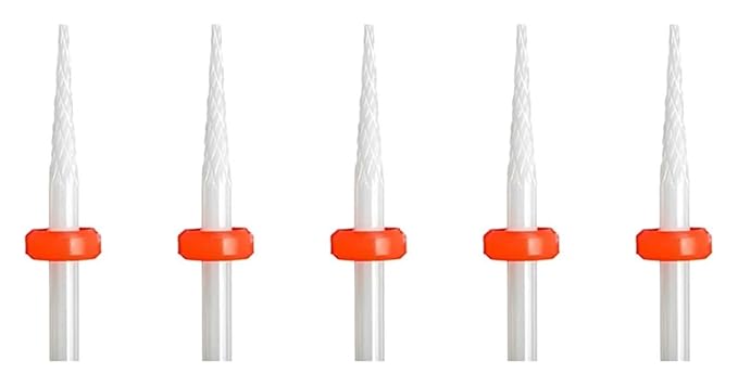 WWJN 5Pc Ceramic Nail Art Drill Bits Rotary Cutter Clean Apparatus for Manicure Nail Milling Machine Accessories Removal Nail Gel Tool
