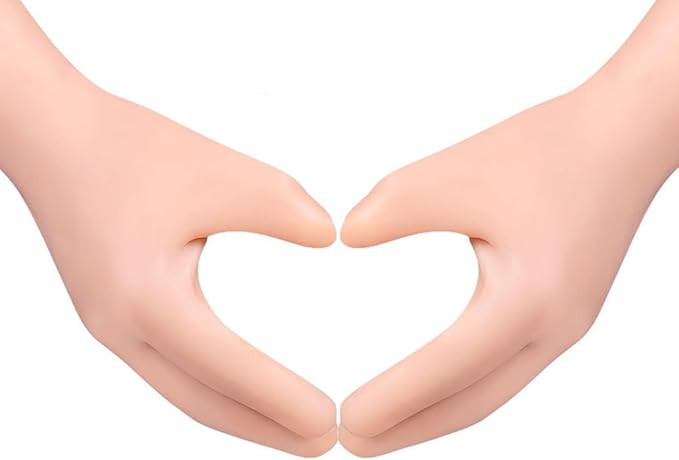 minkissy 1pair Softening Mitten Hands Anti-Cracking Rough Elastic Dead Glove Gel Dry Covers Beige Heal Long Oils Gloves Moisturizing Care for Supplies Hard Remove Skin-Friendly