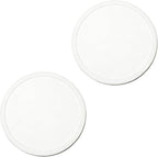 2 Pack Silicone Coasters for Drinks, Round White Coasters by Unknown