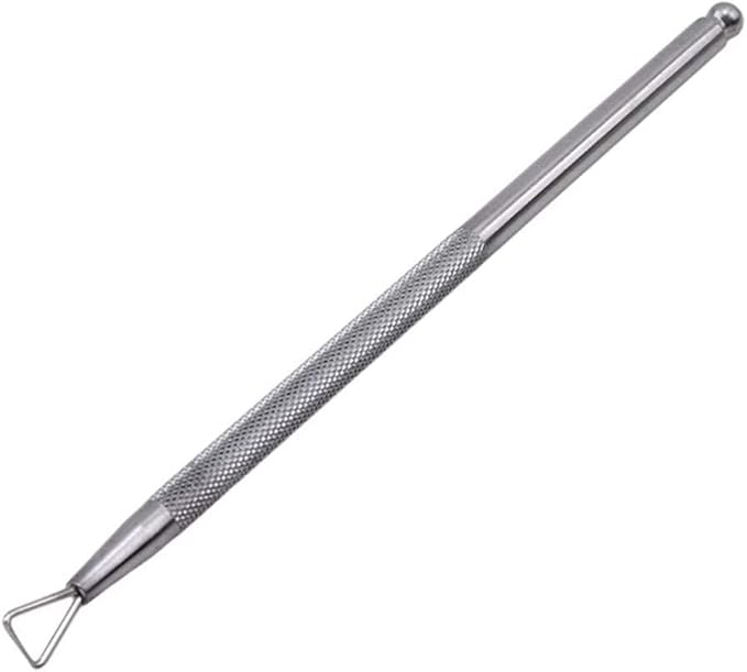 Nice & DeftCuticle Pusher Stainless Steel Triangle Cuticle Peeler Scraper Remove Gel Nail Polish Nail Art Remover Tool(Silver Color)