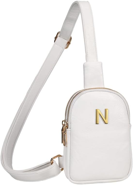 Gifts for Teen Girls Women, Initial Cross Body Fanny Pack for 6-8, 9-12, 13-19 Year Old Teen Girls, Cute Sling Purse, Travel Crossbody Bags, Tween Girls Trendy Stuff for Daughter Granddaughter