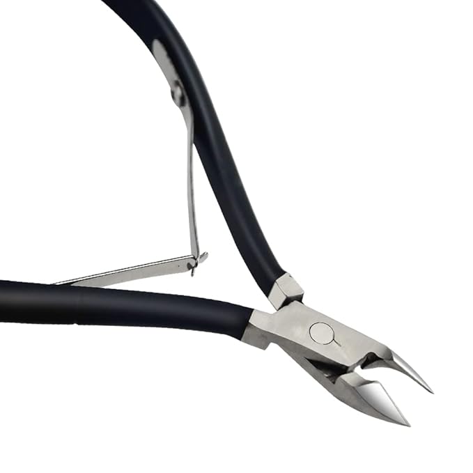 8Pieces Cuticle Trimmer Cuticle Nipper Cuticle Remover Cuticle Cutter with Cuticle Pusher Stainless Steel Cuticle Cutter Clipper Nail Tools for Fingernails and Toenails (Black)