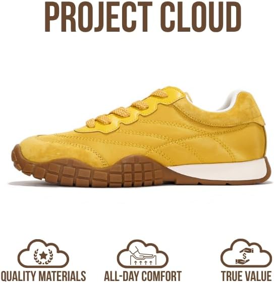 Project Cloud Sneakers for Women - Lightweight with Memory Foam Insole Womens Sneakers - Walking Shoes Women Footwear - Womens Shoes (Donna Hitop)