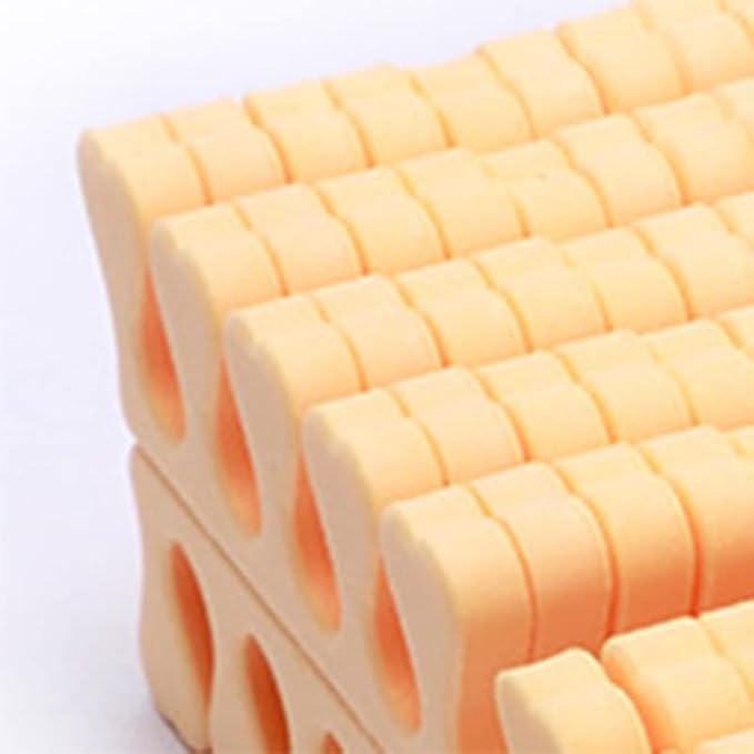 100PCS Sponge Toe Separator, Soft Toe Spreader Nail Art Finger Separator Divider Spacer Manicure Pedicure Tool for Nail Polish (Orange)