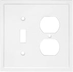 Modern Edge Decorative Wall Plate Switch Plate Outlet Cover, Durable Solid Zinc by HenneBery