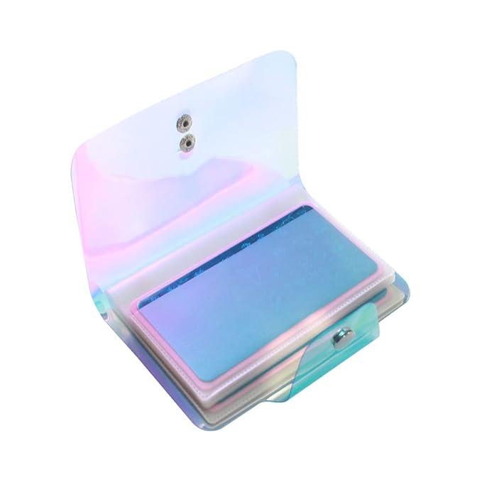 VNC 20 Slots Stamping Nail Art Light Blue Nail Art Stamp Plate Collection PVC Clear Color Image Plate Organizer for 6X12cm Size Stamping Plate Collection