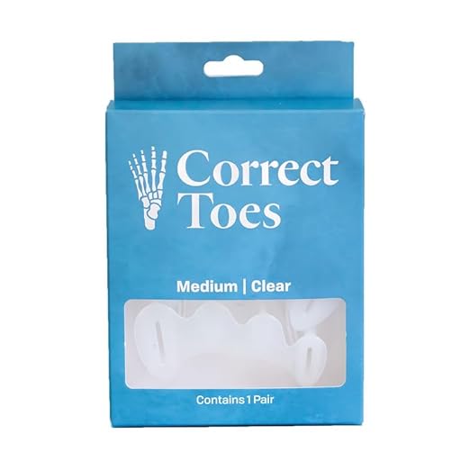Correct Toes – Bunion Corrector, Toe Separator & Toe Spacers for Men and Women, Unisex, Clear, X-Small