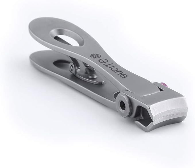 Stainless Steel Nail Clippers – G.Liane 15mm Wide Jaw Opening Nail Cutter for Toenails and Fingernails Salon Quality Nail Care Tools for Women and Men