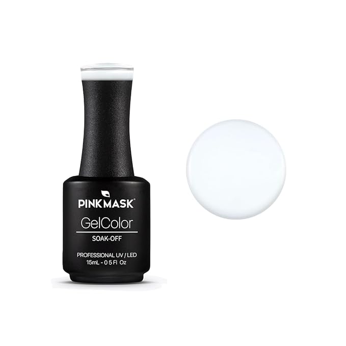 PINK MASK Gel Color Nail Polish Super Via Lactea 15ml / o.5 oz - UV/LED Gel Polish, Non Wipe, Long Lasting, Soak Off Formula