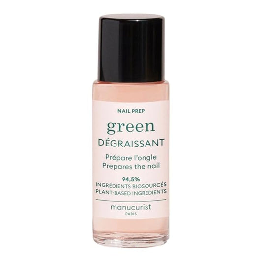 Manucurist Nail Degreaser - Efficient and Bio-Sourced 94,5% - Extend the wear of Nail Polish Green™ - Compatible System Green - Nail Care - Nail Cleaner - 1 fl oz