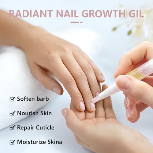 4PCS Cuticle Oil Pen for Nail Care – Nourishing Cuticle Revitalizer with Natural Oils, Hydrating & Quick-Absorbing, Mess-Free Applicator, Perfect for At-Home & Salon Use