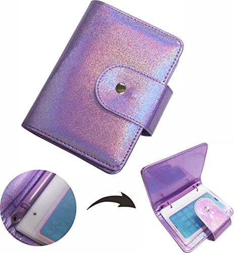 DRDS 20 Slots Nail Art Stamp Plate Holder Stamping Plates Storage Bag Cases Rainbow Practical Empty Rectangle Plates Big Size 6.0X12.0CM Organizers