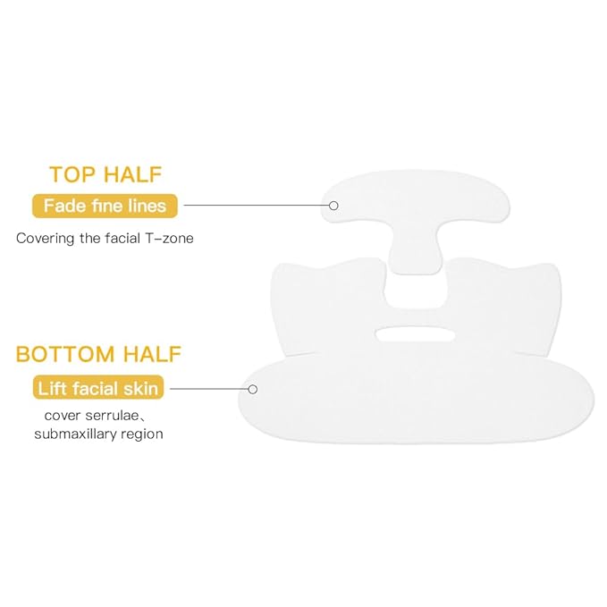 Collagen Lift Shaping Mask, Hydrating Hydrogel Mask, Moisturizing V Shaped Lifting Facial Masks for Women