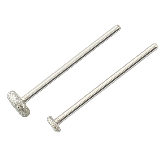 QUNZHAO 2Pcs Diamond Nail Drill Bits Carbide Cuticle Remover Bit for Under Nail Dead Skin Cleaning Cuticle Remove Nail Art Design Manicure(02 set)
