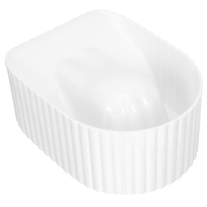 Acrylic Nail Soaking Bowl for Manicure Ergonomic Hand Rest Design for Nail Art Polish Remover and Treatment Ideal for Home and Salon Use 5.51 X 4.33 X 2.36 Inches